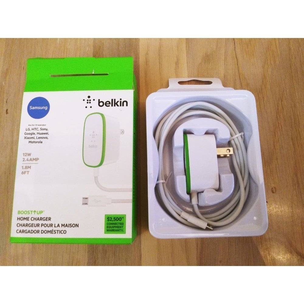 𝅺12w USB-a‎ Wall Charger with Hardwired Micro-USB Cable